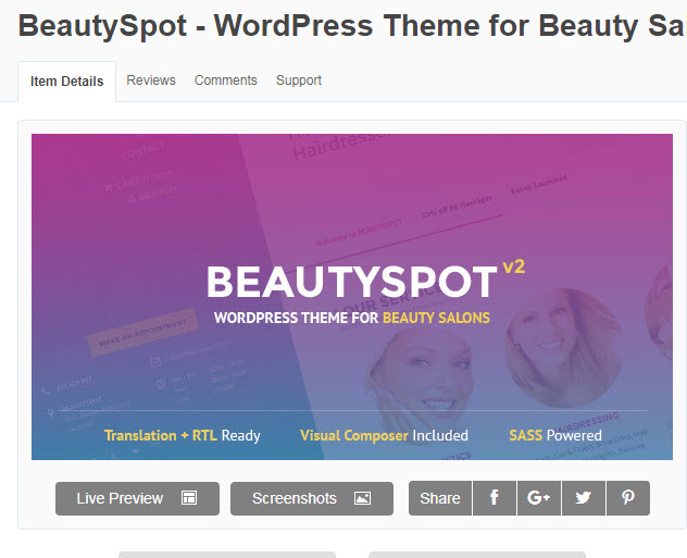 Theme wordpress cho web spa đẹp