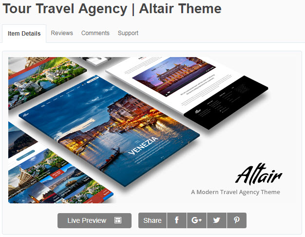 theme wordpress du lịch Tour Travel Agency