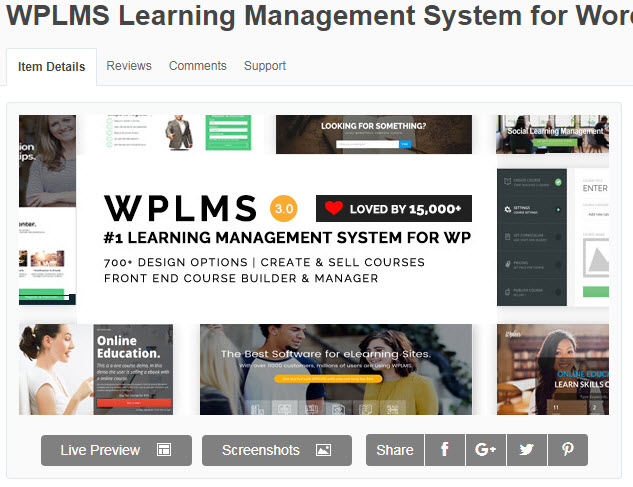 theme wordpress học trực tuyến WPLMS Learning